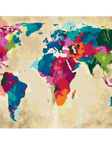 Tableau multicolore : Au bout du monde