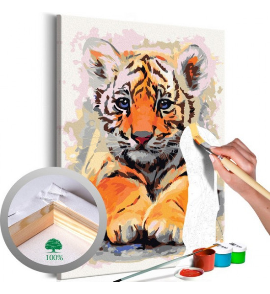 Décoration murale métal tigre