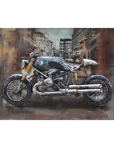Décoration murale en métal moto, Décorations murales
