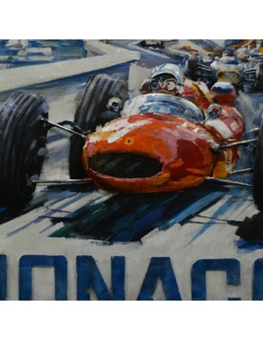 Tableau métal 3D, décoration murale, voiture de formule 1, d..