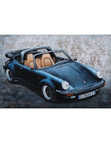 TABLEAU METAL relief - CABRIO PORCHE