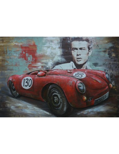 TABLEAU METAL relief - James Dean